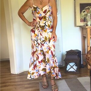 L*Space new never worn sz S wrap dress. Tie belt. Leather belt not included.